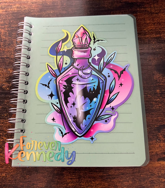 (RTS) READY TO SHIP: Notebook- Bat Potion