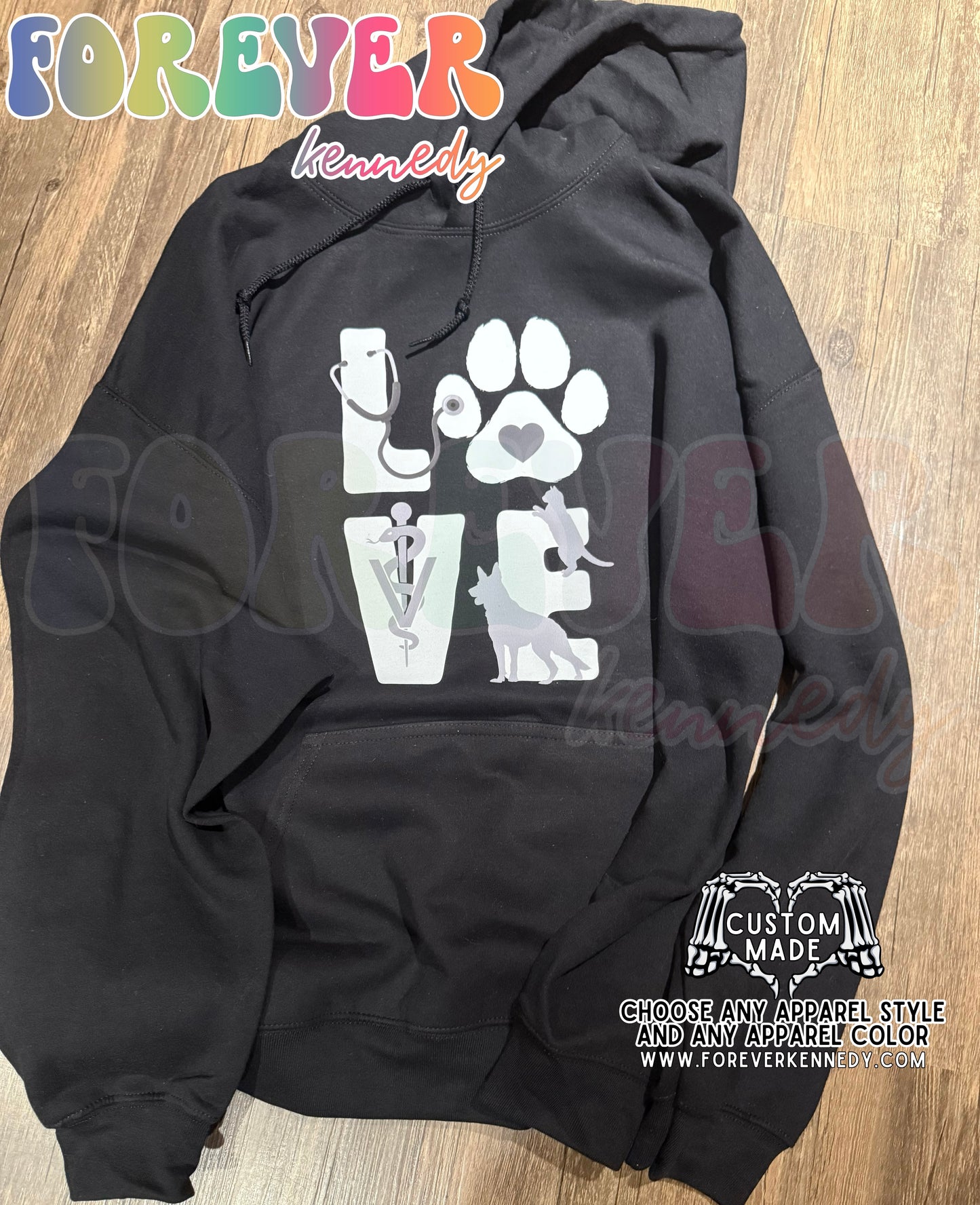 (MTO APPAREL) * CHOOSE STYLE / COLOR: LOVE Vet Med *choose dog breed*