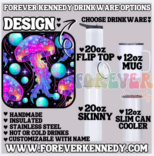 (MTO) CHOOSE DRINKWARE: Colorful Jellies