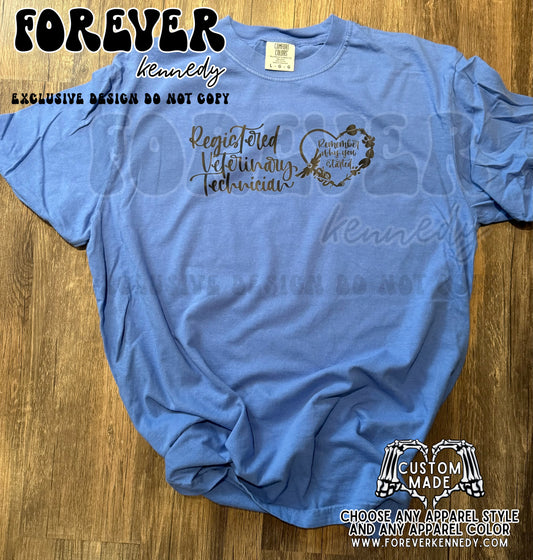 (MTO APPAREL) * CHOOSE STYLE: EXCLUSIVE DESIGN Registered Veterinary Technician 🖤