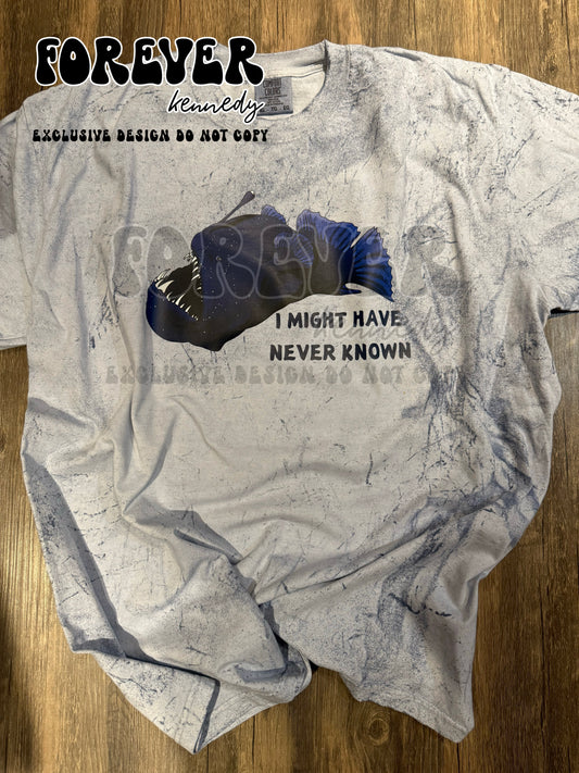 (MTO) / Comfort Colors T-Shirt *Color Blast*: EXCLUSIVE DESIGN Anglerfish I might have never known