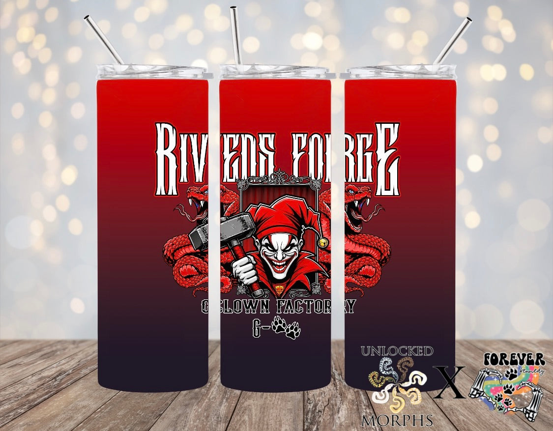 (MTO) 20oz Tumbler *choose style*: Rivens Forge Logo