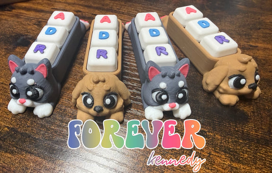 PRE-ORDER * Keyboard Fidget *choose cat or dog*