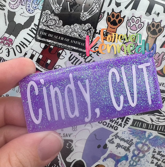 (MTO) Epoxy Magnetic Name Tag Badge: Custom Name / Title