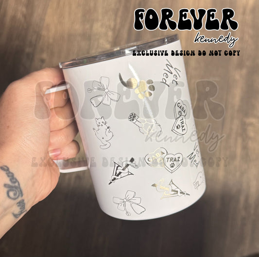 (MTO) 12oz Mug with Handle: EXCLUSIVE DESIGN ENGRAVED Veterinary Medicine Wrap