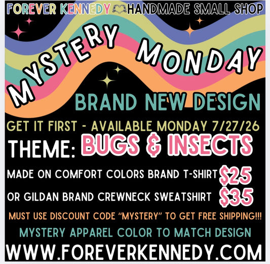 MYSTERY MONDAY * FLASH SALE - Mystery Design BUGS theme