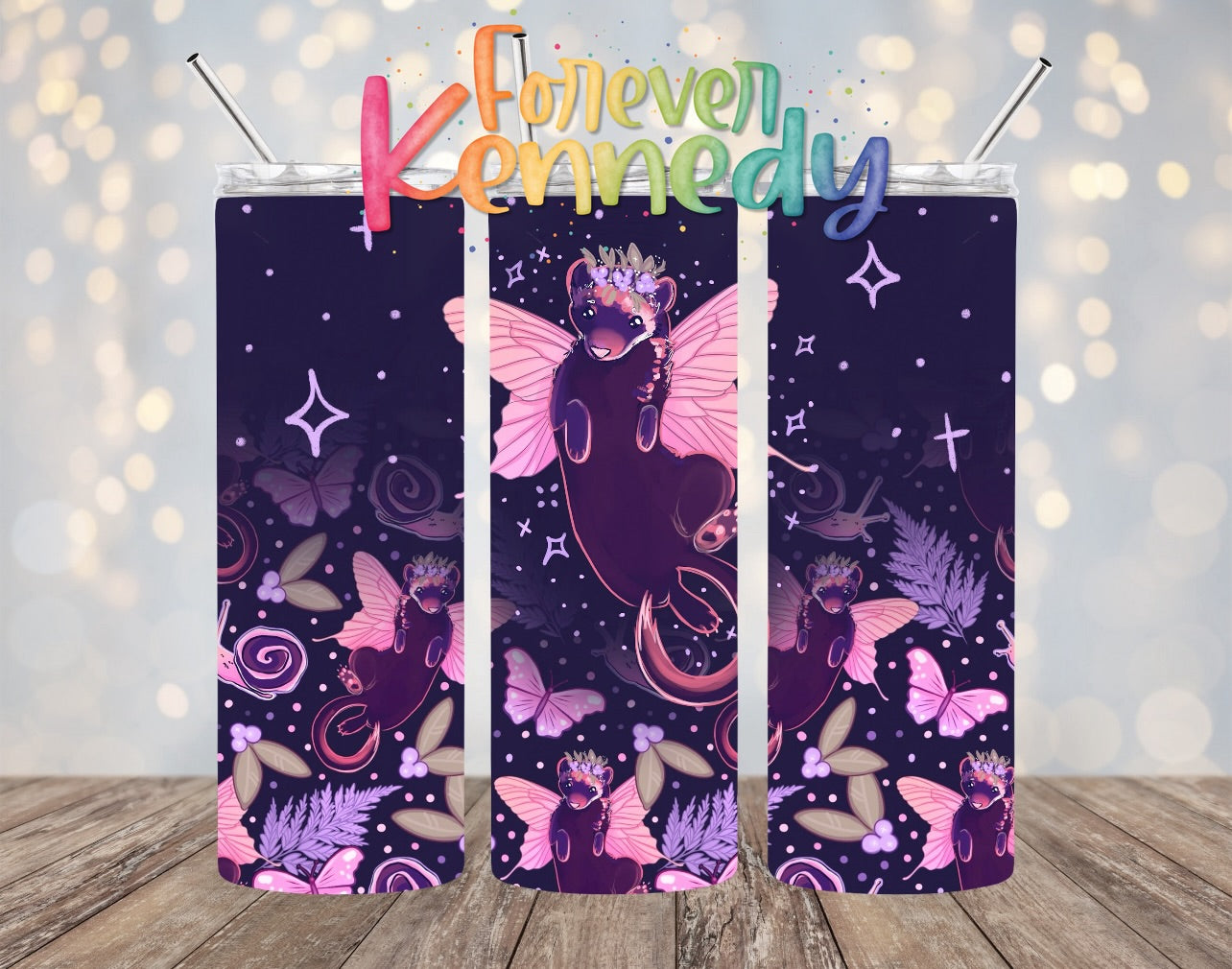 (MTO) 20oz Tumbler *choose style*: Fae Ferret