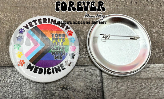 (RTS) Round Button: EXCLUSIVE DESIGN Your Pets are safe with me