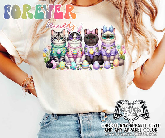 (MTO APPAREL) * CHOOSE STYLE: Easter Cats