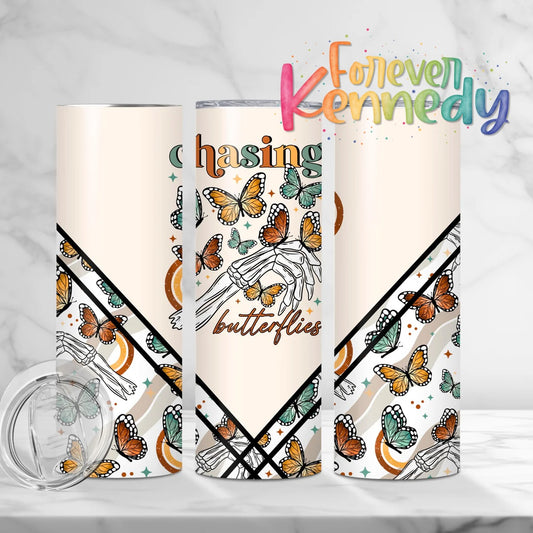 (MTO) 20oz Tumbler *choose style*: Chasing butterflies