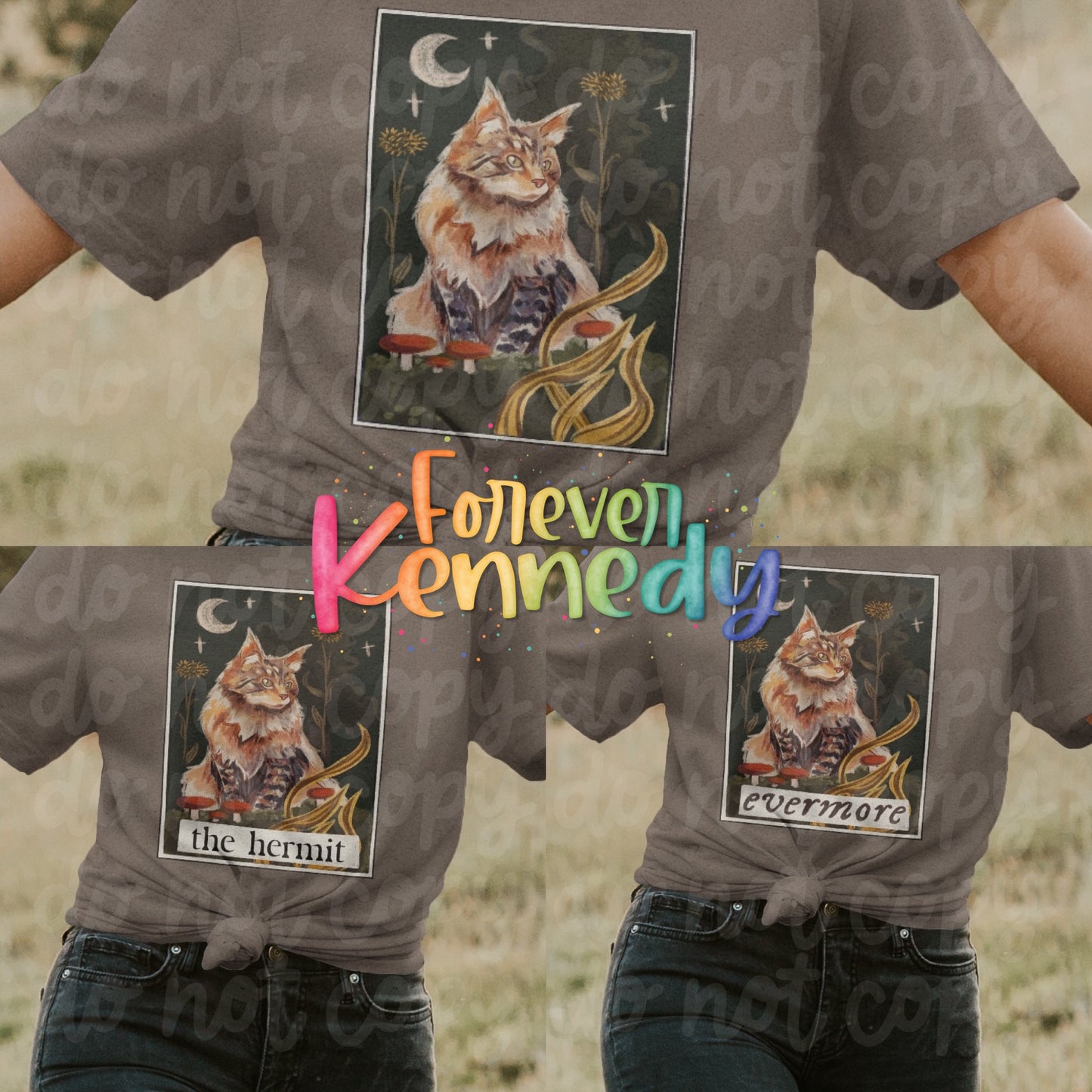 (MTO) Pick Your Design & Apparel: Tarot Cats Cottagecore