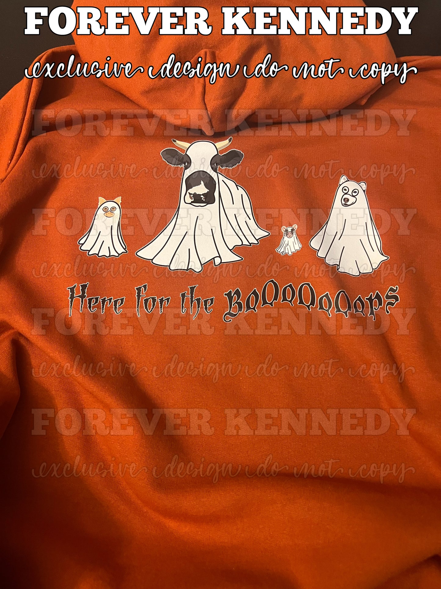 (MTO) Pick Your Apparel: EXCLUSIVE / (FRONT AND BACK) Here for the Boops Ghost Animals