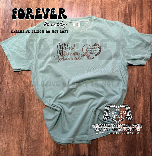 (MTO APPAREL) * CHOOSE STYLE: EXCLUSIVE DESIGN Certified Veterinary Technician 🖤