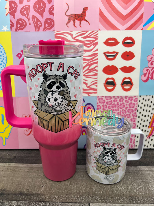 (MTO) Mug or Tumbler *choose style*: Adopt a cat