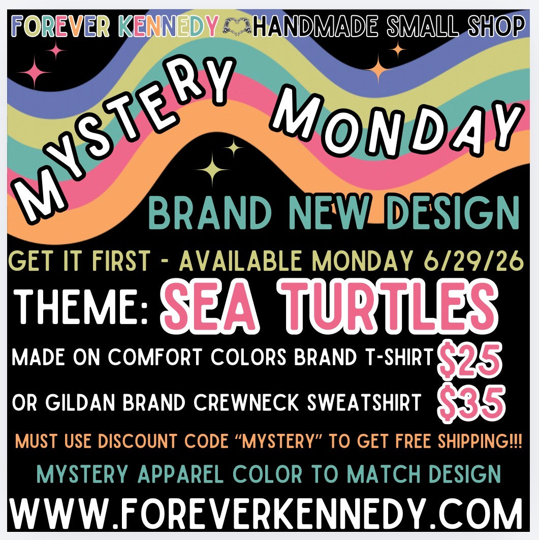 MYSTERY MONDAY * FLASH SALE - Mystery Design SEA TURTLES theme