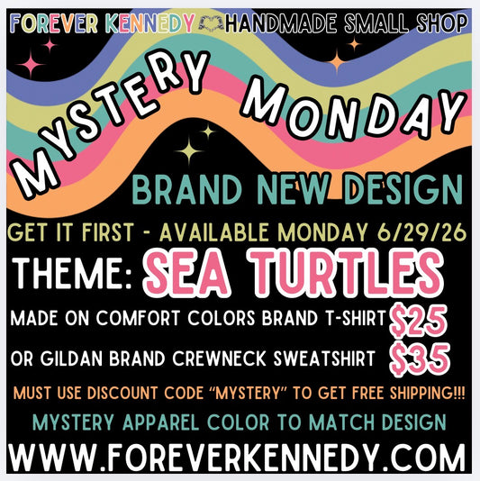 MYSTERY MONDAY * FLASH SALE - Mystery Design SEA TURTLES theme