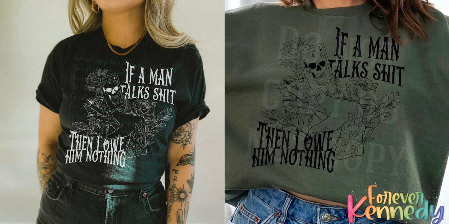 (MTO) Pick Your Apparel: Owe him nothing