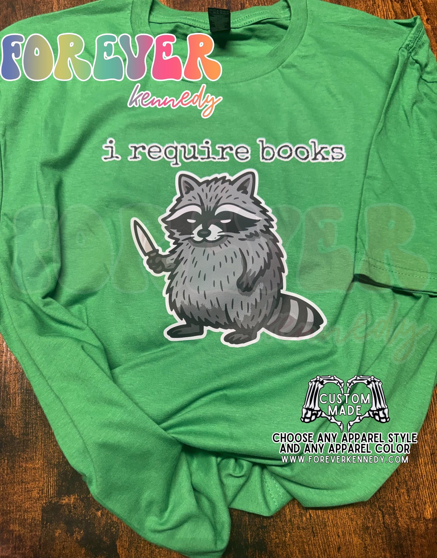 MADE TO ORDER APPAREL: I require books