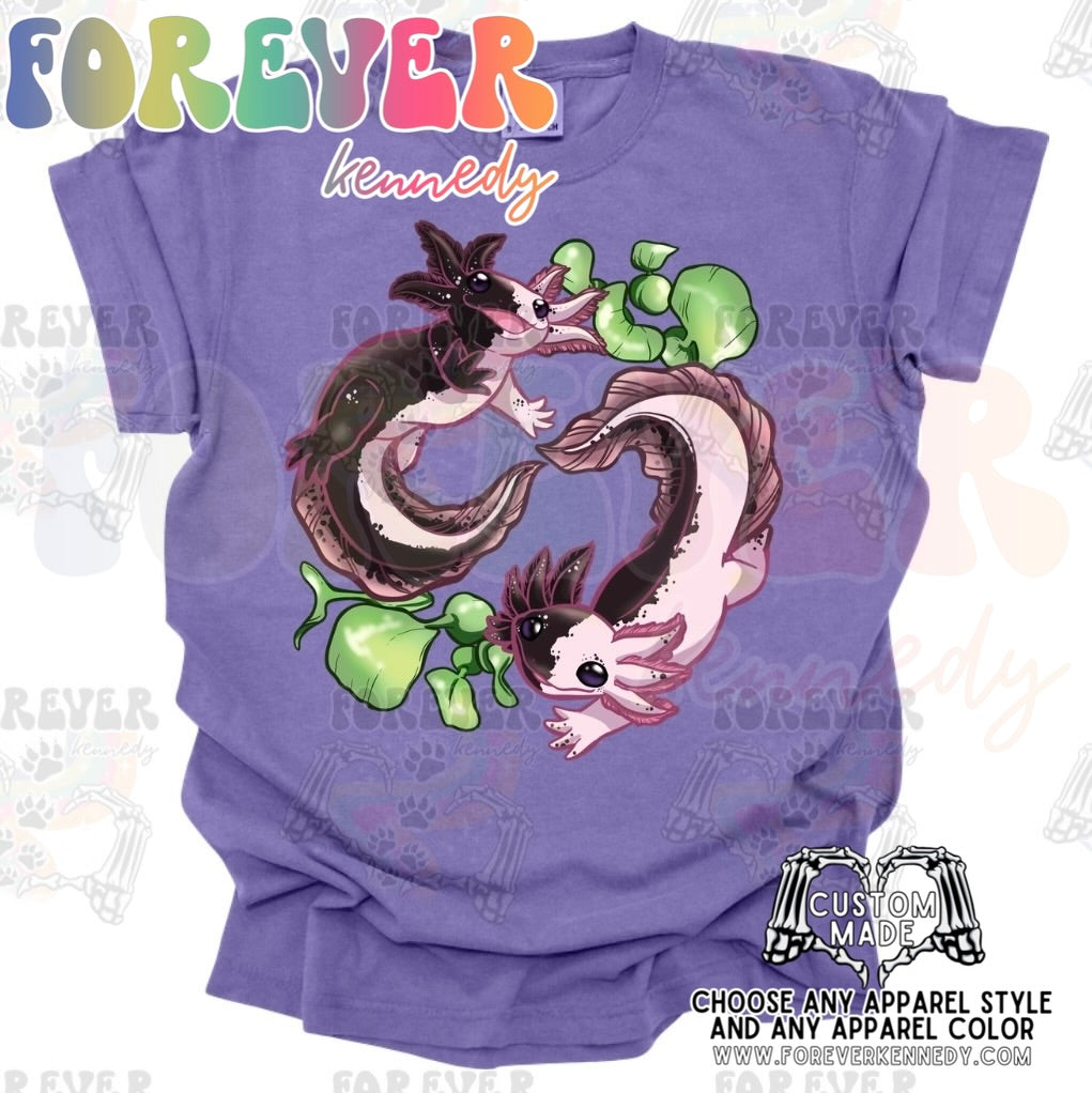 MADE TO ORDER APPAREL: Paws Axolotls