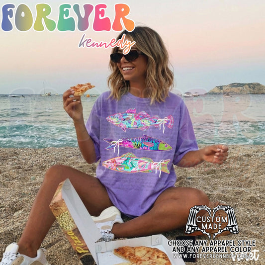 MADE TO ORDER APPAREL -  Bow Floral Fish