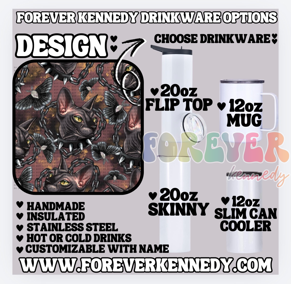 (MTO) CHOOSE DRINKWARE: Spynx