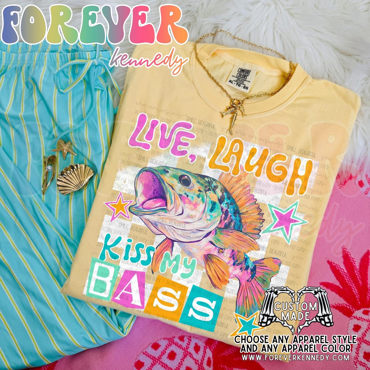 MADE TO ORDER APPAREL -  Kiss my bass