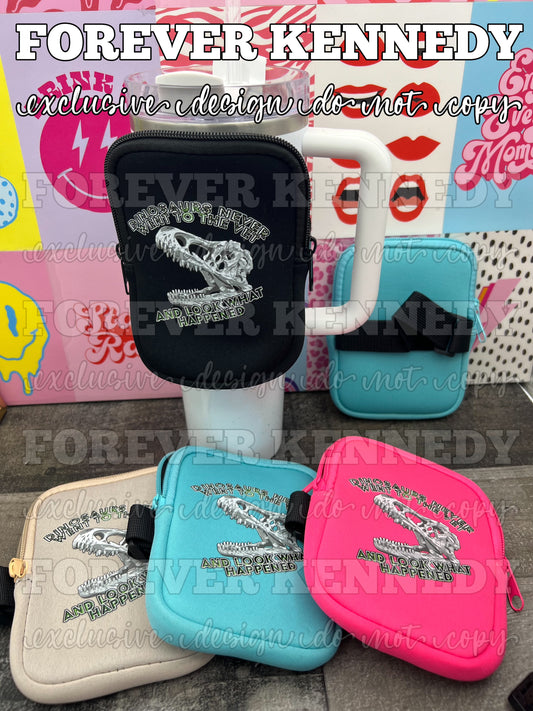 (MTO) Tumbler Bag with zipper: EXCLUSIVE DESIGN Dinosaurs never went to the Vet