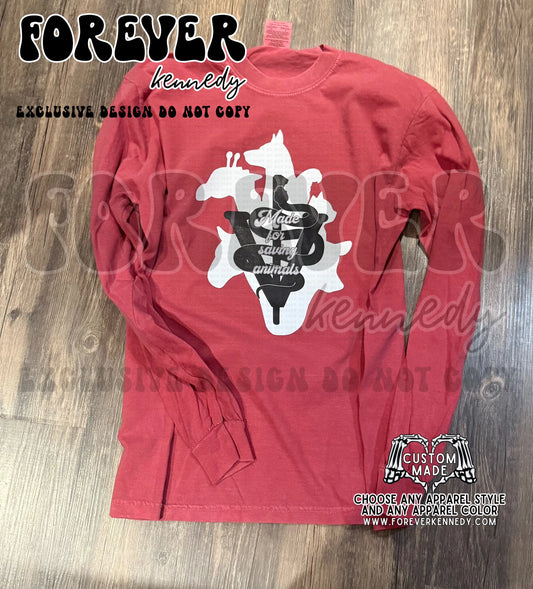 MADE TO ORDER APPAREL -  EXCLUSIVE DESIGN * Made for saving animals