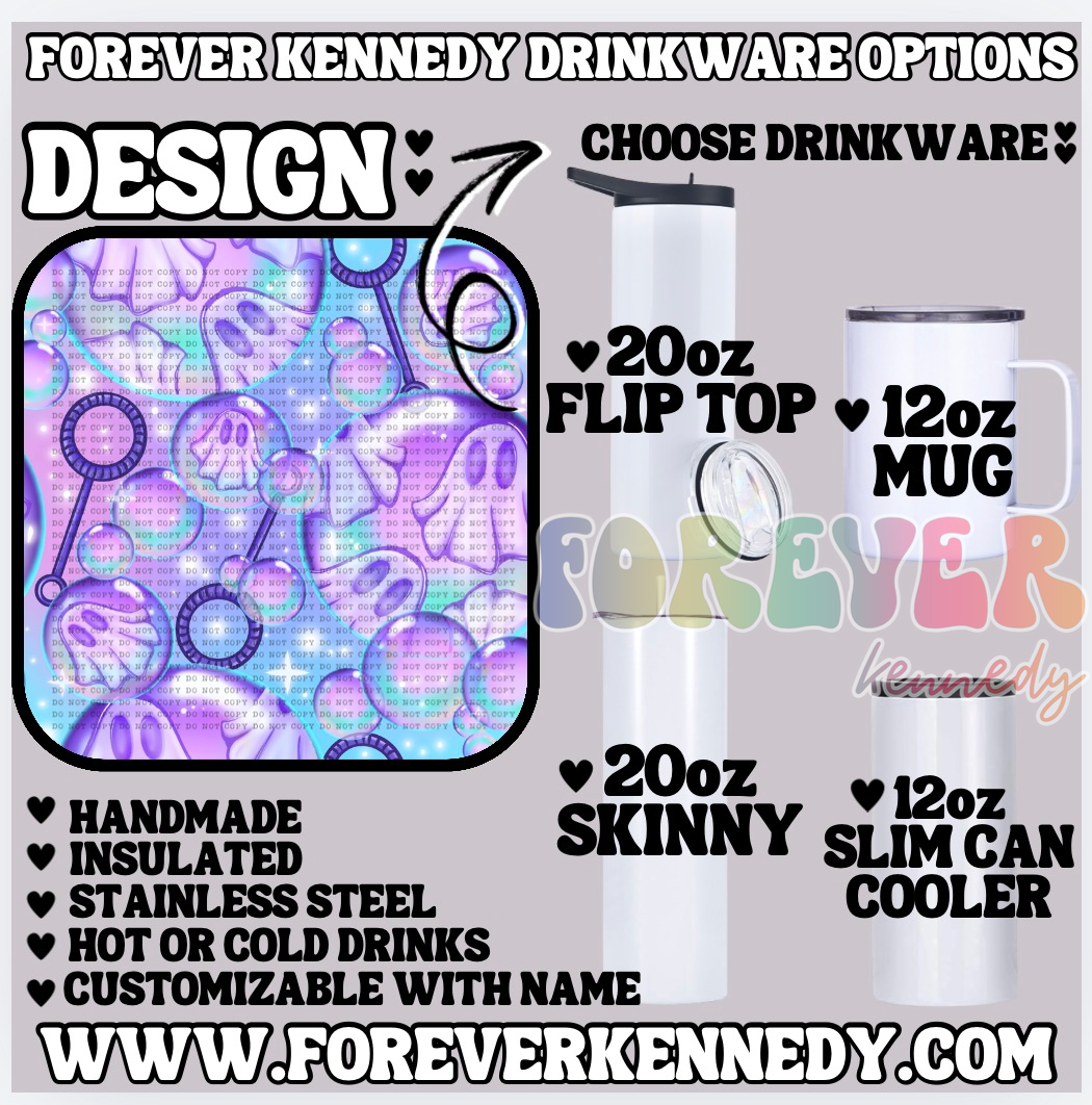 (MTO) CHOOSE DRINKWARE: Bubble Ghosts