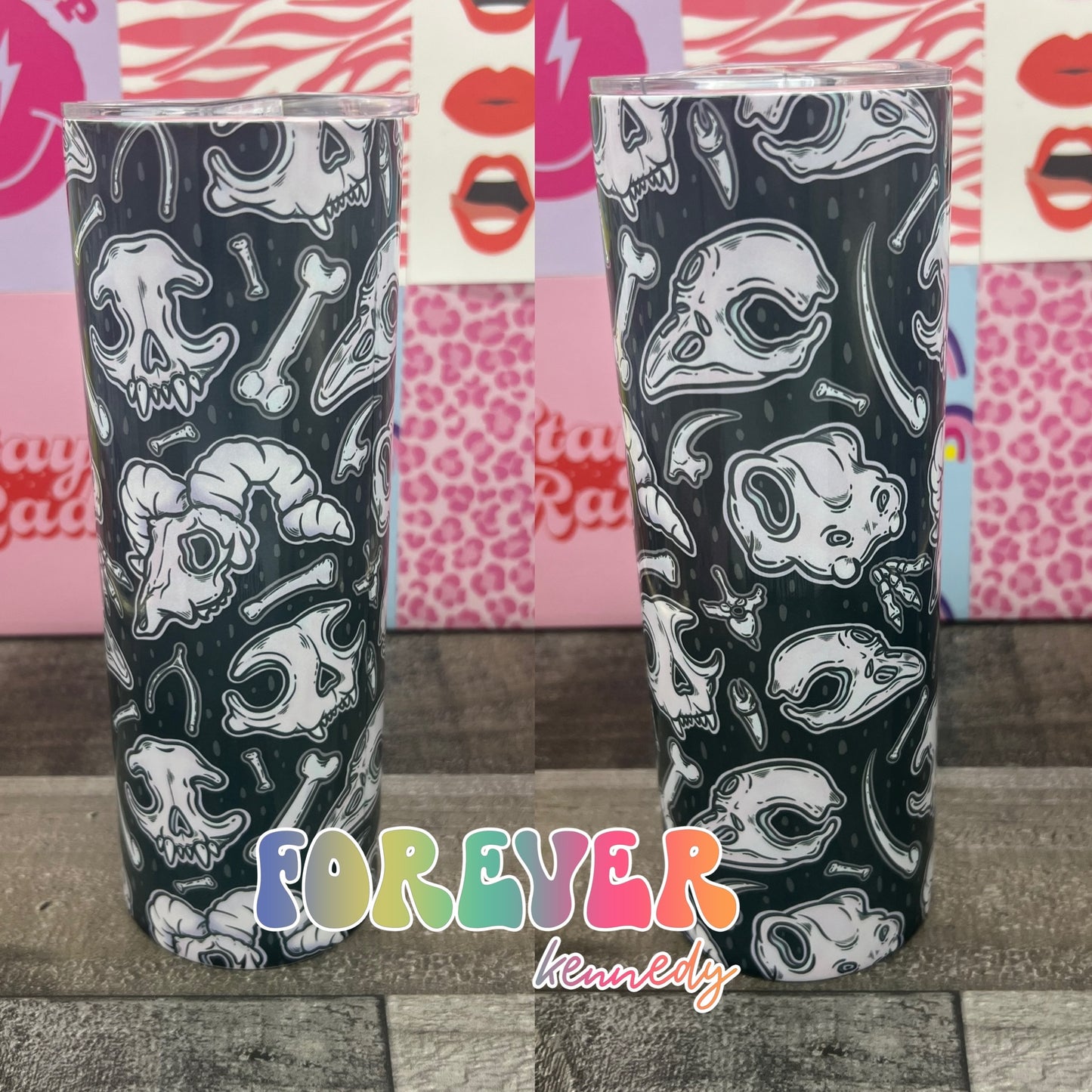 (MTO) 20oz Tumbler *choose style*: Animal skulls and bones