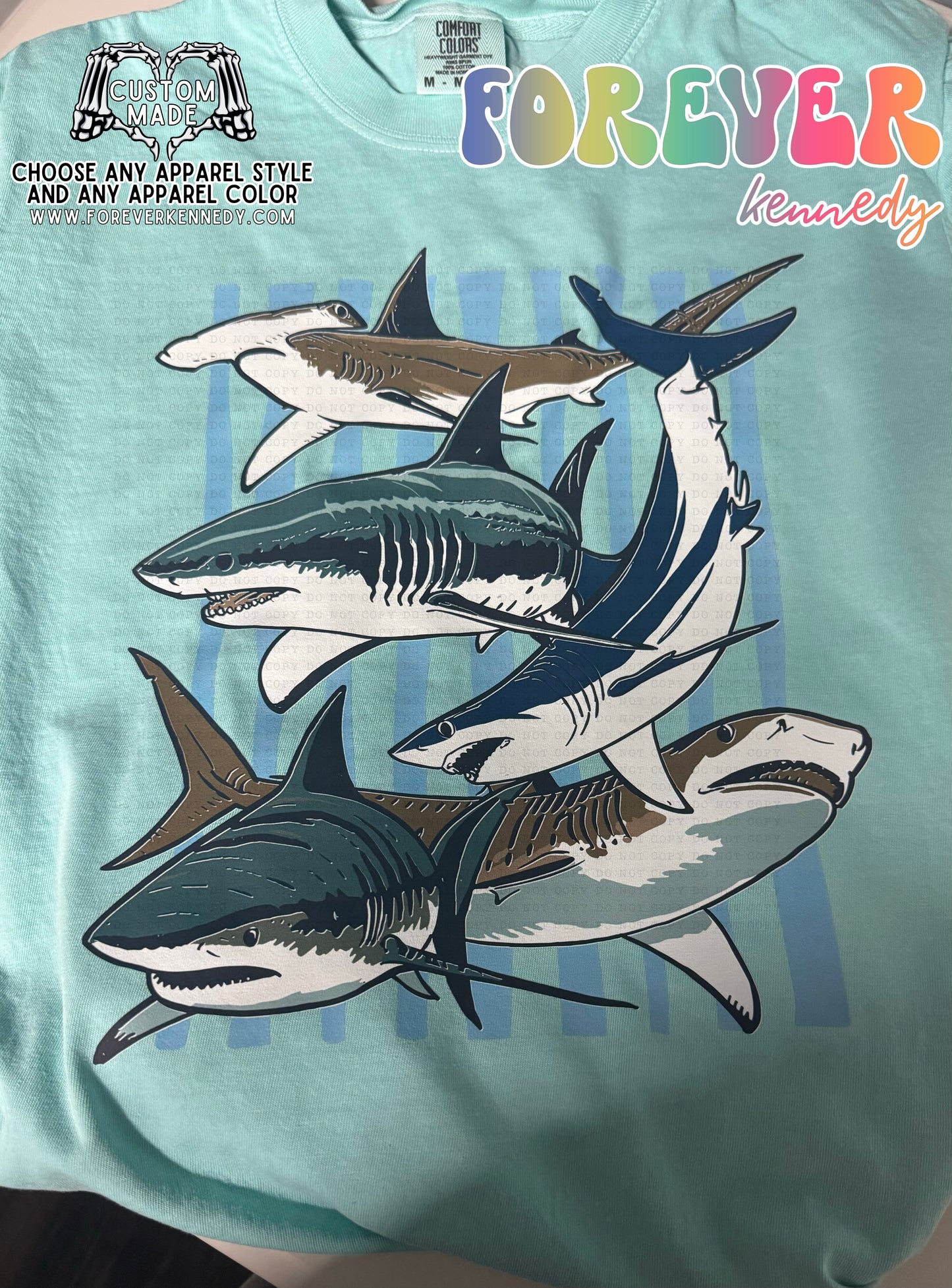 MADE TO ORDER APPAREL -  Sharks stripes