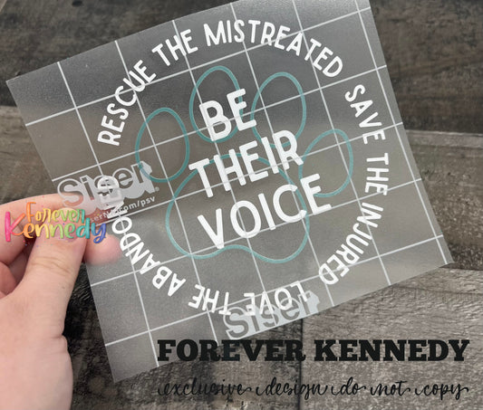 (RTS) Vinyl Decal: Exclusive / Be their voice