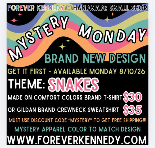 MYSTERY MONDAY * FLASH SALE - Mystery Design SNAKES theme