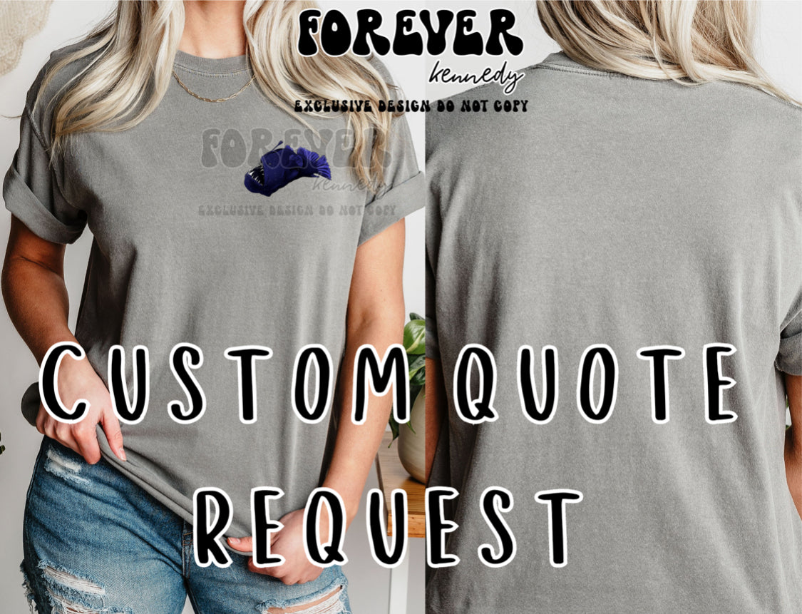 (MTO APPAREL) * CHOOSE STYLE: EXCLUSIVE DESIGN Anglerfish front/back *custom quote request*