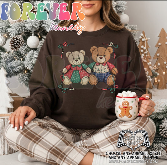 (MTO APPAREL) * CHOOSE STYLE / COLOR: Vintage quilt bears