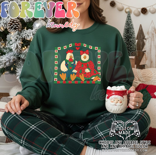 (MTO APPAREL) * CHOOSE STYLE / COLOR: Holiday chickens