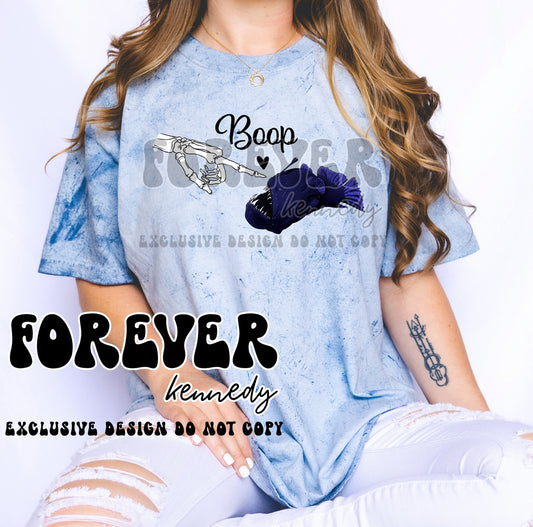 (MTO) / Comfort Colors T-Shirt *Color Blast*: EXCLUSIVE DESIGN Anglerfish Boop