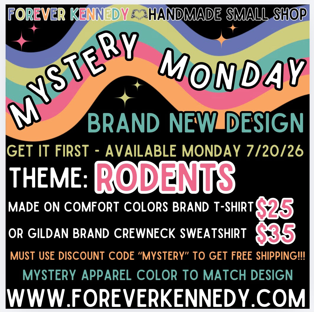 MYSTERY MONDAY * FLASH SALE - Mystery Design RODENTS theme