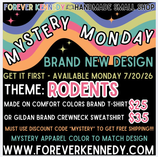MYSTERY MONDAY * FLASH SALE - Mystery Design RODENTS theme