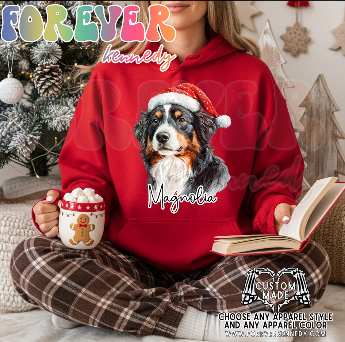 (MTO APPAREL) * CHOOSE STYLE / COLOR: Christmas Dogs *choose breed/s*