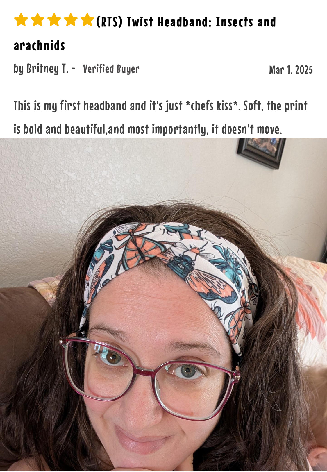(RTS) Twist Headband: Insects and arachnids