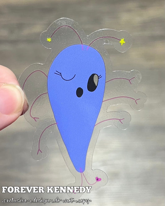 (RTS) CLEAR Vinyl Sticker: Exclusive / Kenzie Giardia