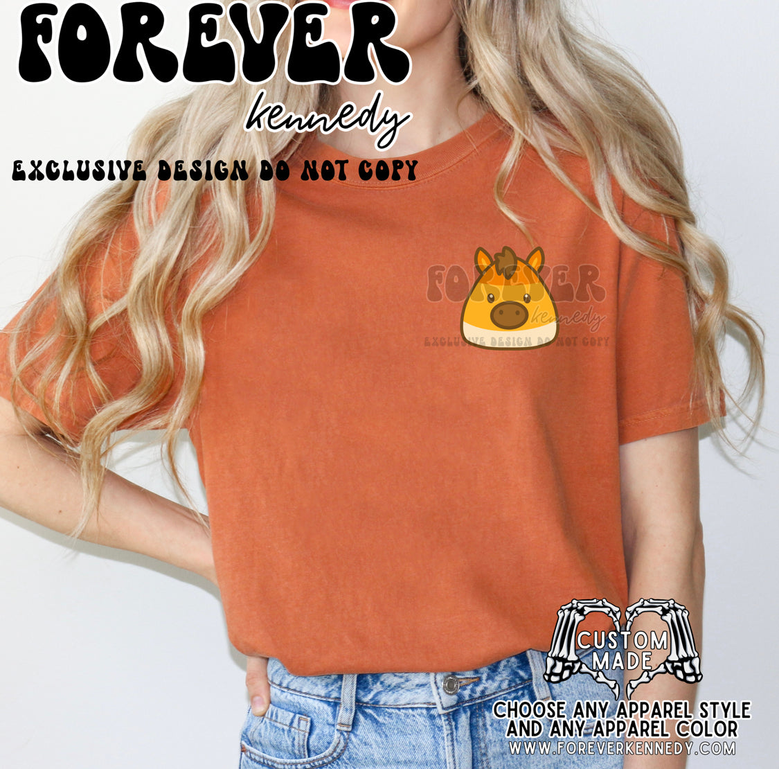 (MTO APPAREL) * CHOOSE STYLE / COLOR: EXCLUSIVE DESIGN Candy Corn Horse
