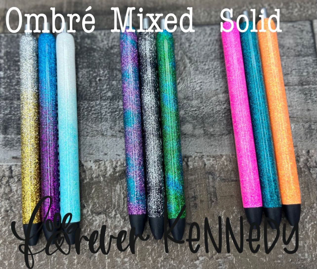 (PO) Custom Refillable Glitter Epoxy Pen: EXCLUSIVE DESIGN Cat Buttholes