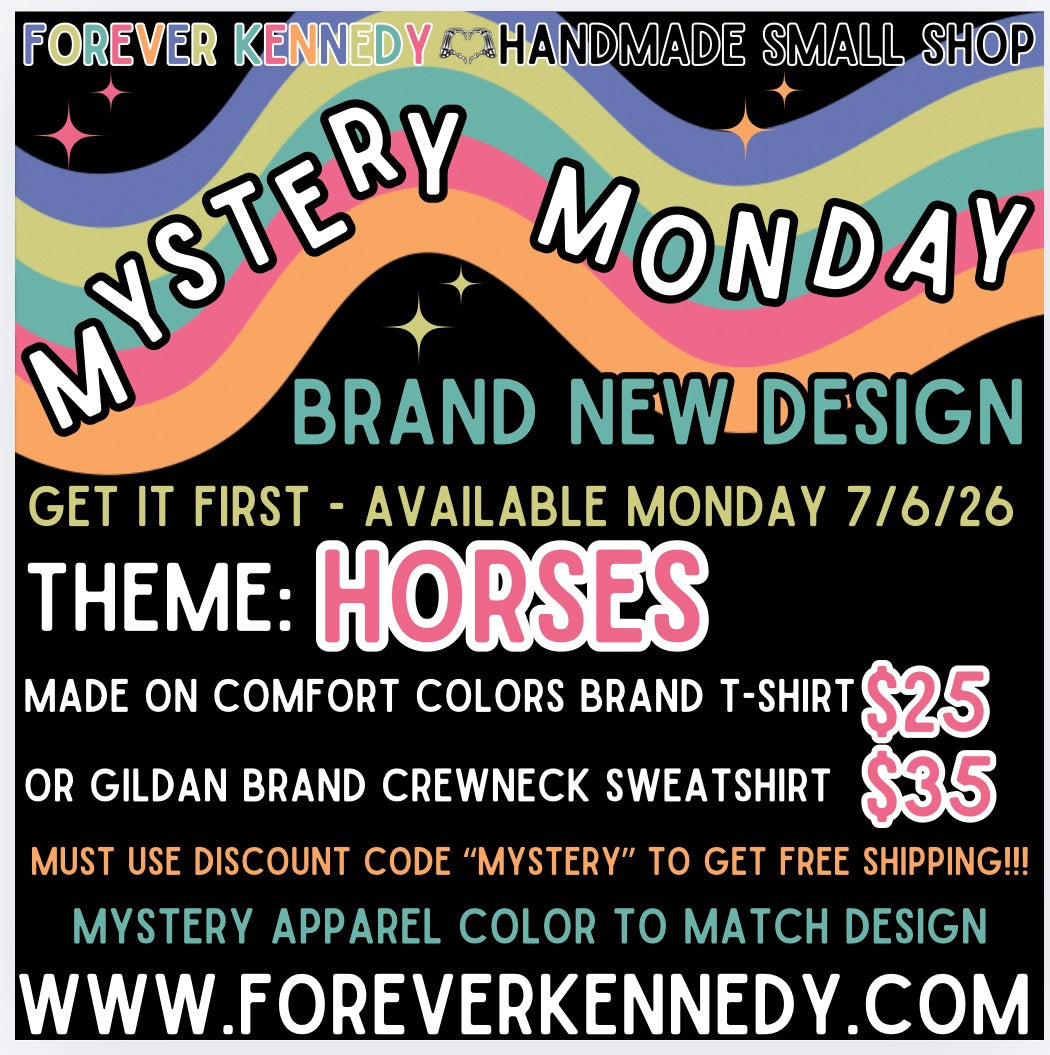 MYSTERY MONDAY * FLASH SALE - Mystery Design HORSES theme