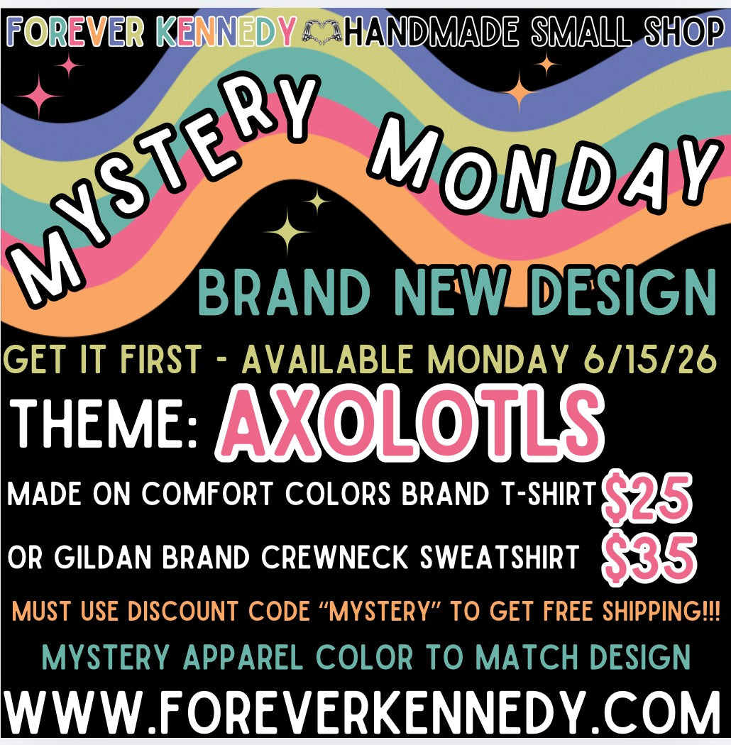 MYSTERY MONDAY * FLASH SALE - Mystery Design AXOLOTLS theme