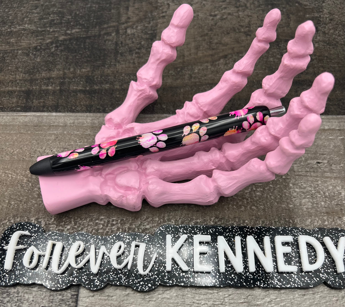 (PO) Epoxy Pen: Alcohol Ink / REVERSE Dripping Paw Prints