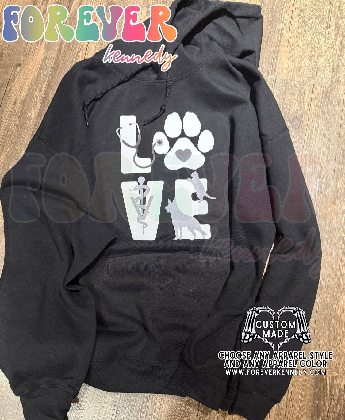MADE TO ORDER APPAREL - Original Design * LOVE Vet Med *choose breeds*