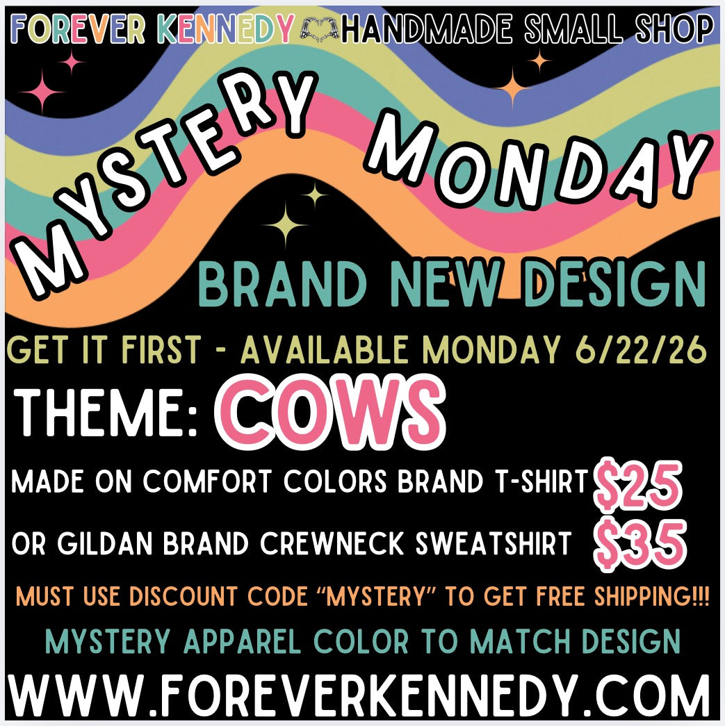 MYSTERY MONDAY * FLASH SALE - Mystery Design COWS theme