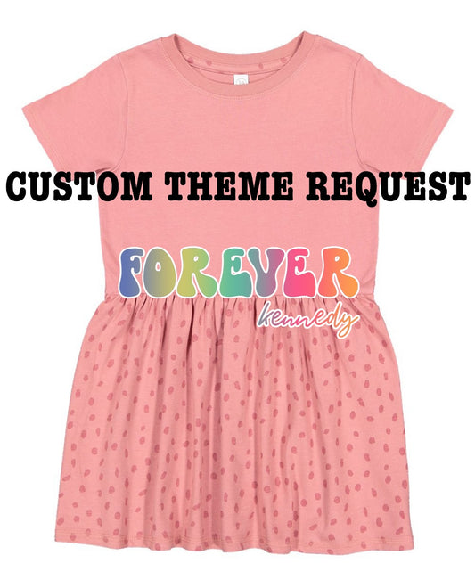 (MTO APPAREL) YOUTH DRESS: CUSTOM THEME REQUEST